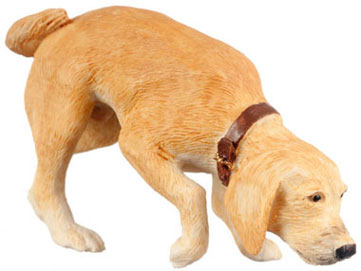 Dollhouse Miniature Sniffing Dog